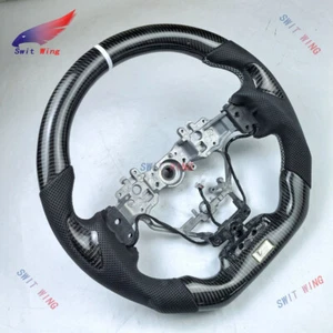 CARBON FIBER STEERING WHEEL FOR LEXUS ISF IS200/250/ 300/350/200T/500 2013-19 - Picture 1 of 10