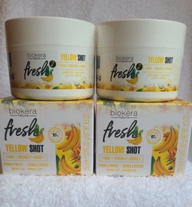 Biokera SALERM Mascarilla de chupito amarillo fresco vegano 8,5 oz paquete de 2 - Imagen 1 de 1