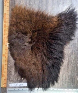 (Large Sizes) Premium Bison Buffalo Scrap Fur Hide Leather New Tanned Soft Tan! - Picture 1 of 31