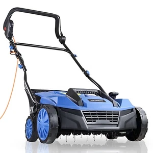 Hyundai Electric Lawn Scarifier Aerator Lawn Rake 1800w Adjustable 38cm 10m Wire - Picture 1 of 18