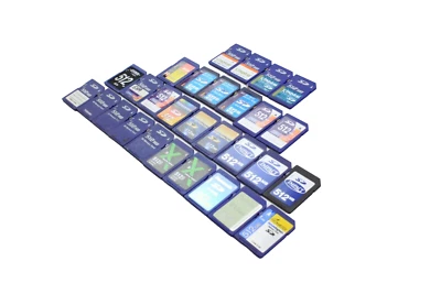 Lote de 29 tarjetas de memoria SD surtidas de 512 MB marcas mixtas Foto 1 de 4