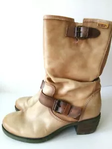 Pikolinos Mujer Botas Talla EUR-38 Cuero Marrón Comodidad - Imagen 1 de 9
