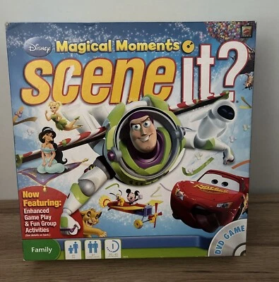 DISNEY MAGICAL MOMENTS SCENE IT - DVD Board Game By Mattel - Complete VGC - Image 1 of 4