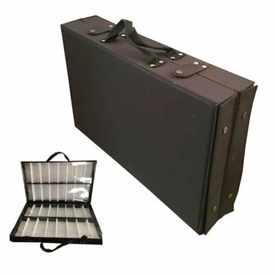 32 Pairs Eyeglasses Display Case Portable Foldable Eyewear Suitcase Storage Box - Image 1 of 4
