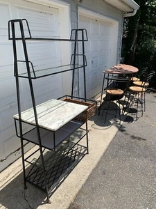 1950’s Salterini Étagère drink rack & shelving unit by Maurizio Tempestini. Rare - Picture 1 of 15