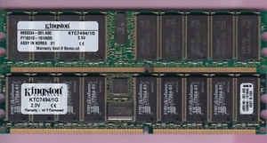 2GB 2x1GB PC2100R DDR-266 ECC REG KINGSTON KTC7494/1G SERVER RAM MEMORY KIT DDR1 - Picture 1 of 2
