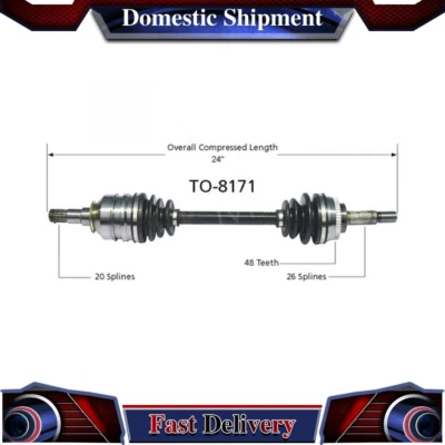 Se adapta a Toyota MR2 Spyder 2003 2004 2005 CV Junta eje trasero izquierdo eje articulado Foto 1 de 3