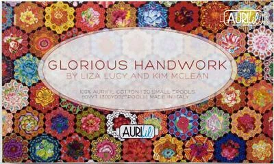 Aurifil Glorious Handwork Thread Set - 20 Small Spools of 80wt Cotton - Image 1 of 2