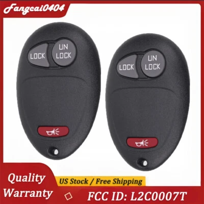 2x for 2004-2011 GMC Canyon / Chevrolet Colorado Remote Control Key Fob L2C0007T - Imagem 1 de 4