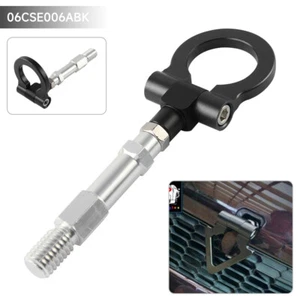 19.5mm Aluminum Screw Tow Towing Hook Fit Audi A4 A4L 1.8T 2.0T 09-15 Black - Picture 1 of 29