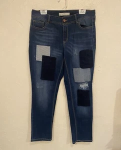 EST 1946 Denim Größe 14 Patchwork Distressed Blue Jeans - Bild 1 von 4