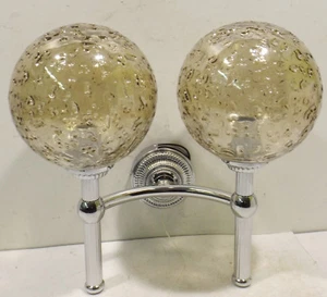 Bella come Nuovo HONSEL Lampada da Parete Tipo 24472 Con 2 Sfera di Vetro - Foto 1 di 4