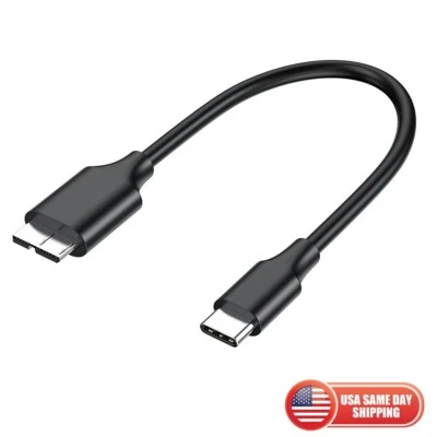 7 英寸 Micro B 转 USB C 型 3.1 外置硬盘线缆 MacBook Seagate — 第 1/4 张图片