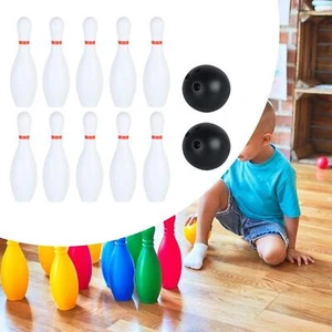 Kids Bowling Set 10 Pin and 2 Balls Motor Skills Outdoor Bowling Toys for - Picture 1 of 7