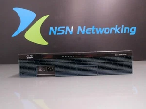 Cisco 2911 CISCO2911-VSEC/K9 EHWIC-1GE-SFP-CU SM-ES3G-16-P 2x VWIC2-2MFT-T1/E1 - Picture 1 of 12