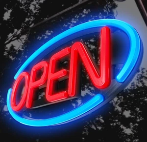 Led POS Open Sign 14.5" X8” Light Bright for Restaurant / Bar /Store/Shop Market - Picture 1 of 3