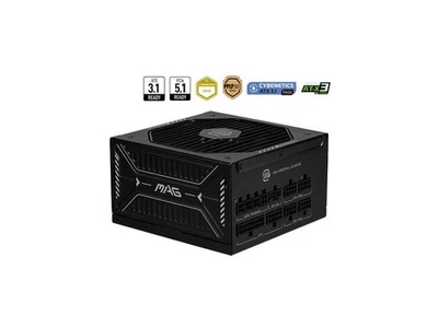 MSI MAG A850GLS PCIE5, Fully Modular Compact Gaming 850W Power Supply, 80+ Gold, - Image 1 of 4