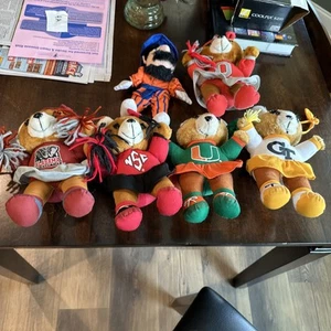 Vintage College Maskottchen Plüschbären und mehr. Miami Alabama Ohio State Virginia  - Bild 1 von 12