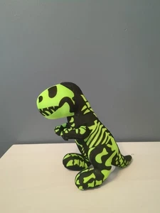 Tyrannosaurus T-Rex Negro Verde Esqueleto 12" Peluche Dinosaurio Aventura Planeta - Imagen 1 de 4