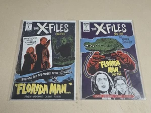 THE X-FILES CASE FILES FLORIDA MAN #1 & #2 JJ LENDL VARIANT B IDW 2018 RARE!! - Bild 1 von 4
