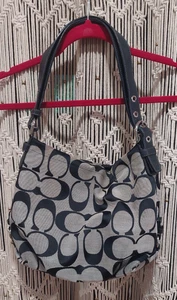 Coach wandelbare Schulter Signatur schwarz & grau Reisetasche – Stil F15067 - Bild 1 von 18