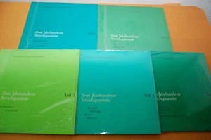 4 Volumes Sealed Academica Quartet 2 Centuries of String Qts Private K&M Vol 1-5 - Bild 1 von 4