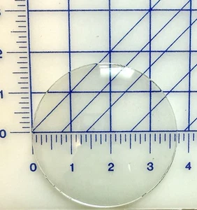 Círculo de vidrio biselado redondo de 3,75 pulgadas, de 2,4 mm de grosor, de aproximadamente 0,5 pulgadas de alto - Imagen 1 de 3