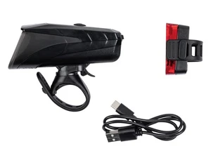CRIVIT LED-Fahradleuchten-Set Fahrradlampe Rücklicht Hinten Leuchte 6 bis 9h - Bild 1 von 5