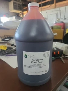 1 Gallone Tomate Rot Lebensmittelfarbe Süßwaren Backzutat Restaurant Neu - Bild 1 von 2