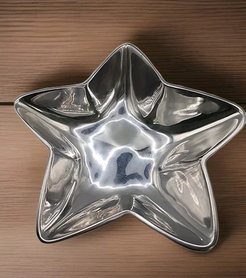 Juego de 2 cuencos de aluminio pulido Silver Star de alta resistencia para vacaciones Foto 1 de 4