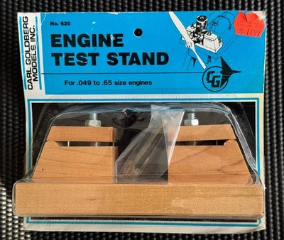 Banco de pruebas de motor Carl Goldberg vintage nuevo sellado Foto 1 de 4