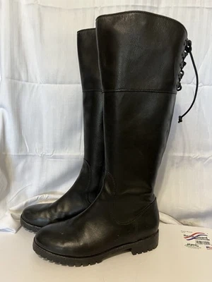 Cole Haan Air Kensington Waterproof Leather Knee-High Tall Boot ~Black 7.5B - Image 1 of 4