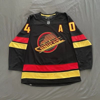CAMISETA CANUCKS ELIAS PETTERSON ADIDAS AUTÉNTICA NEGRA SKATE HOCKEY TALLA 46 NUEVA CON ETIQUETAS Foto 1 de 2