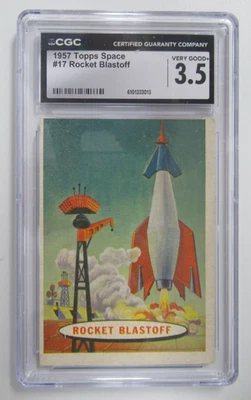 1957 Topps Space Cards Rocket Blastoff #17 CGC 3.5 - Image 1 of 3
