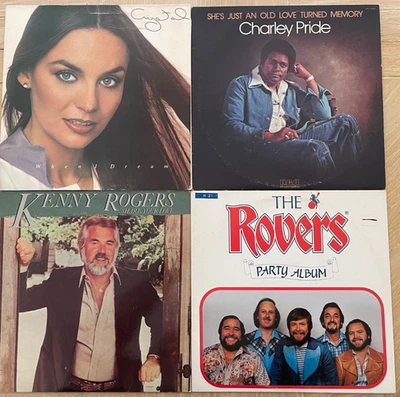 Country vinyl LP lot - Crystal Gayle - Charley Pride - Ken Rogers - Irish Rovers - Image 1 of 4