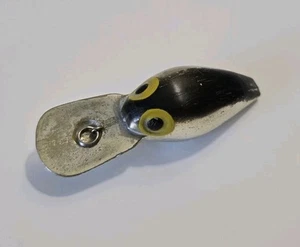 Vintage Pre Rapala Storm Wackelwarze Angelköder schwarz chrom - gebraucht - Rasseln - Bild 1 von 7