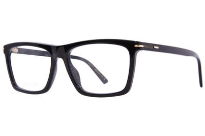 Gafas Gucci GG1445O 001 para hombre negras/doradas borde completo forma rectangular 56 mm Foto 1 de 4