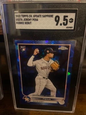 2022 Topps Chrome Update Series Sapphire Edition - Rookie Debut Jeremy Pena... - Image 1 of 2