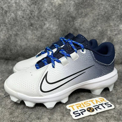 Botines de softbol Nike Hyperdiamond 4 Pro MCS para mujer talla 6,5 blanco marino DC8990-400 Foto 1 de 4