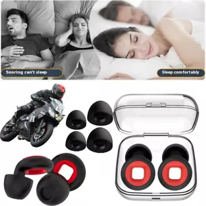 Tapones para los oídos motocicleta motocicleta tapones para los oídos viento sueño 24 DB disminución viento ruido EE. UU. - Imagen 1 de 22