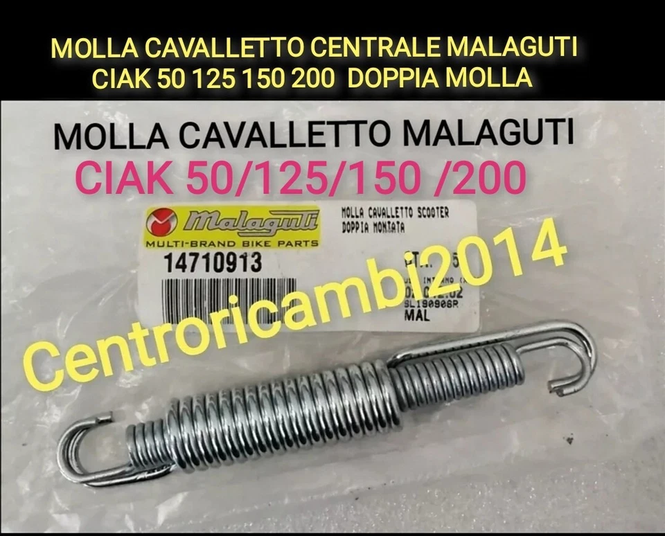 MOLLA CAVALLETTO CENTRALE MALAGUTI CIAK 50 125 150 200  DOPPIA MOLLA CIAK  - Immagine 1 di 1