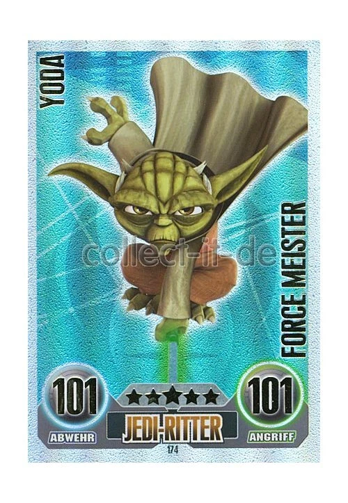 Force Attax 174 - YODA - Jedi-Ritter - Force Meister SERIE 1 (2010) - Bild 1 von 1
