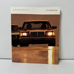 MERCEDES BENZ 1987 FULL MODEL LINE BROCHURE FULL COLOR 52 PAGES! - Bild 1 von 3