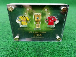 Miniatur in Glas I Gravur DFB Pokalfinale 2014 Berlin I Dortmund Bayern BVB FCB - Bild 1 von 7
