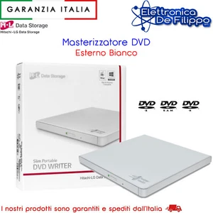 Masterizzatore DVD Esterno Bianco - Foto 1 di 8