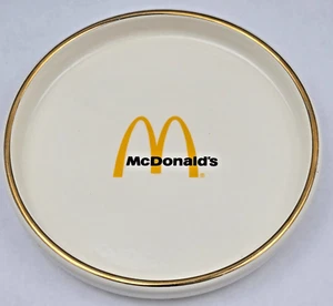 Vintage 1970's McDonalds Golden Arches Restaurant Ceramic Pottery 6 3/4” Ashtray - Picture 1 of 6