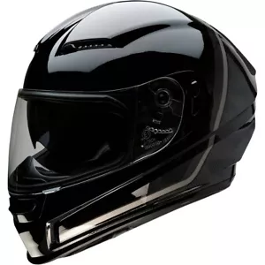 Casco de moto integral KUDA con parasol negro/carbonlook ECE 22.05 - Imagen 1 de 2