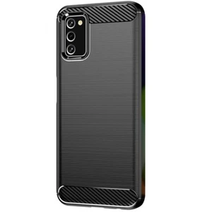 Funda trasera de fibra de carbono con absorción de impactos de cuerpo completo para Samsung Galaxy A03s SM-A037U - Imagen 1 de 1