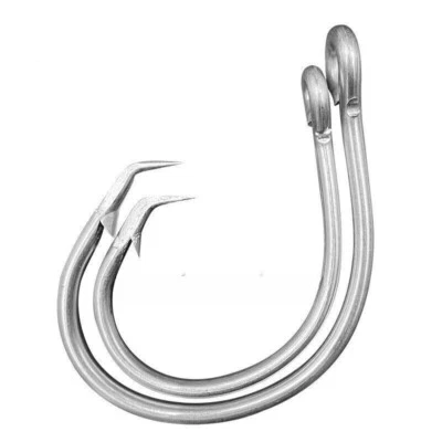 39960 Big Game Saltwater Hook Tuna Circle Fishing Hook Stainless Steel 6/0-28/0 - image 1 of 3