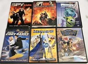 Spy Kids 1 & 2, Agent Cody Banks, Treasure Planet, Megamind & Monsters, Inc DVD - Picture 1 of 7